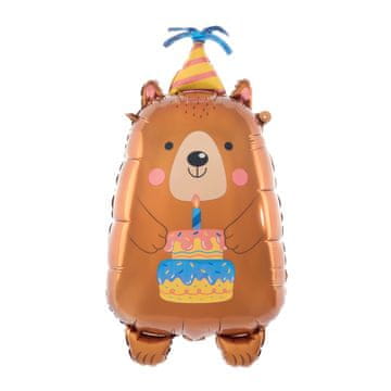 shumee Folija balon z motivom medvedka za rojstni dan 44,5 x 78,5 cm
