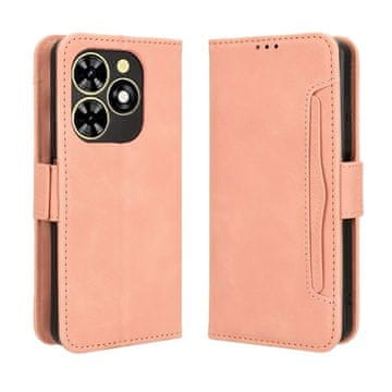 shumee Torbica Wallet Card Slot za Tecno Spark 20C / Spark 20 / GO 2024 / Infinix Hot 40i / Infinix Smart 8 roza