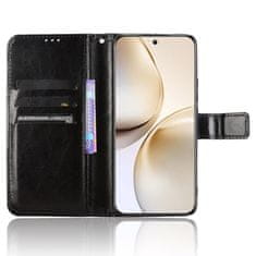 GS Realme 14 Pro 5G preklopni ovitek, denarnica Crazy Horse, črna