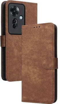 shumee RFID torbica denarnica za Oppo Reno 11F 5G rjava