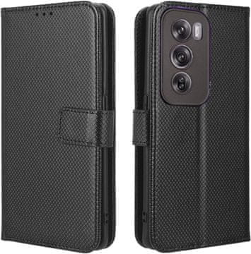 shumee Diamond Wallet etui za Oppo Reno 12 Pro Black