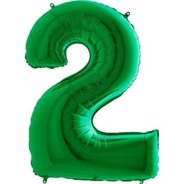 shumee Folija balon številka 2 zelen - 102 cm Grabo