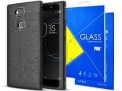 shumee Usnjen ovitek Alogy za Sony Xperia L2, črn, zaščita pred udarci