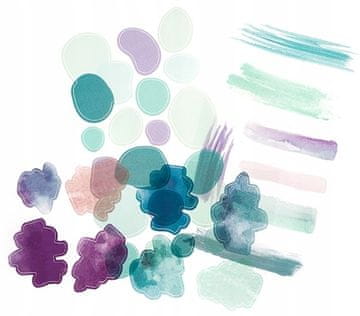 shumee PVC dekorativne nalepke za scrapbooking bullet journal bujo DpCraft Watercolors