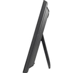 Eurochron Radijsko vodena stenska ura EFWU Jumbo črna 370 mm x 230 mm x 30 mm