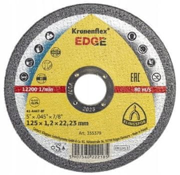 KLINGSPOR Rezalni disk za kovino in jeklo 125x1,2 ROBE NOVO!