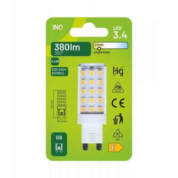 shumee G9 LED žarnica 3,4 W 380 lm 2700 K INQ