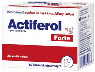 shumee ACTIFEROL FE FORTE železo folna kislina NOSEČNOST x60