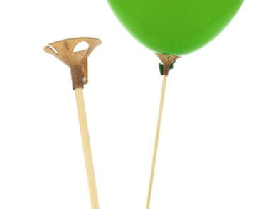 shumee EKO lesene palčke za balone, ajdovi čepki 30 cm, 100 kosov.