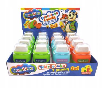 shumee Šilček + radirka 2 v 1 Bambino p16 mix cena za 1 kos.