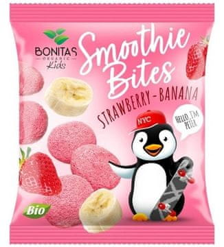 shumee BONITAS BIO LIOFILIZIRANI PRIGRIZEK Z JAGODAMI IN BANANAMI BIO JOGURT 10 g