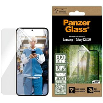 shumee Kaljeno steklo za Samsung Galaxy S25 PanzerGlass Ultra-Wide Fit