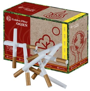 shumee Cigaretne tube GOLDEN FILTER 500 kosov PREMIUM 4 ELEMENTS FIRE