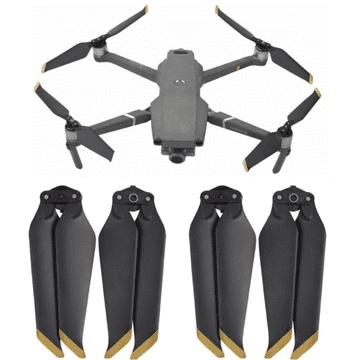 shumee DJI MAVIC 2 PRO ZOOM 8743F PROPELERJI NIZKO ZLATI 4-DELNI.