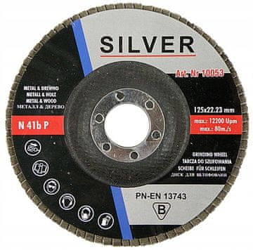 Silver SREBRNI BRUSNI KOLUT Z LEPILOM 80 125 mm