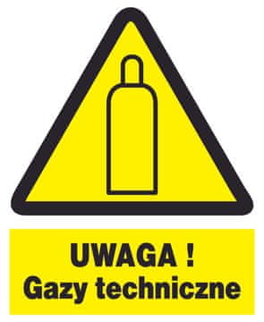 shumee ZOO-42 Pozor! Tehnični plini - znak za zdravje in varnost