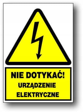 shumee Električni znak ZEO/A-1 - NE DOTIKAJTE SE NAPRAVE