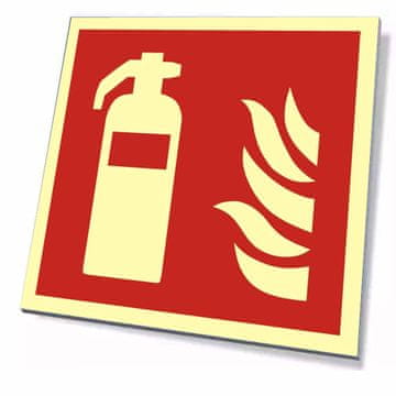 shumee BF001 Svetleča tablica za gasilni aparat 20x20