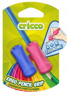shumee ERGONOMSKI TRIKOTNI OVITEK ZA SVINČNIK 2 kosa Cricco Soft Grip