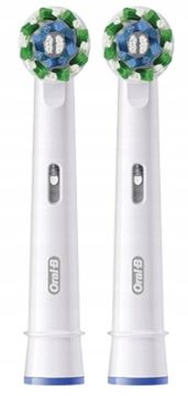 shumee 2x glave električne zobne ščetke Oral-B Pro Cross Action bele barve 100%