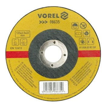 TOYA VOREL REZALNI DISK ZA KOVINO 125 x 1,0 x 22,2 mm 08631