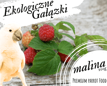 shumee Premium hrana za papige - organske malinove veje - za vse papige 100 g