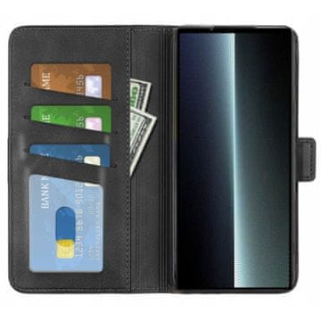 shumee Etui denarnica za Sony XPERIA 1 V črna