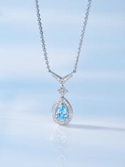AVESTLINE Srebrna verižica Josephine Aquamarine