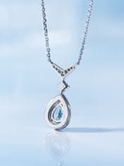 AVESTLINE Srebrna verižica Josephine Aquamarine