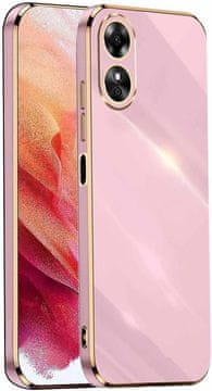shumee Ovitek Glamour za Oppo A17 vijoličen