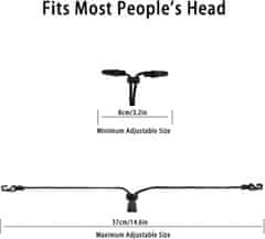 shumee BUCKLE HOOK UŠESNI TRAK ZA MASKO PODALJŠEK TRKA 4 kos ČRN