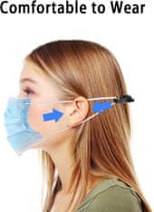 shumee BUCKLE HOOK UŠESNI TRAK ZA MASKO PODALJŠEK TRKA 4 kos ČRN