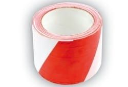 shumee Vorel opozorilni trak (bel in rdeč) 80 mm x 100 m