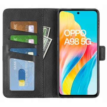 shumee Etui denarnica za Oppo A98 črna