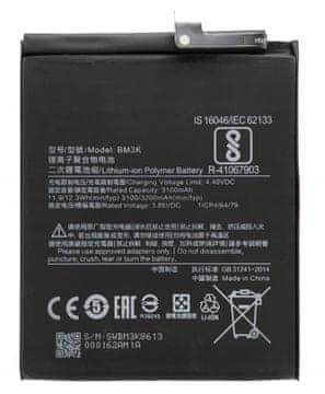 shumee NOVA BATERIJA BM3K, USTREZNA ZA XIAOMI MI MIX 3 M1810E5A 3200mAh