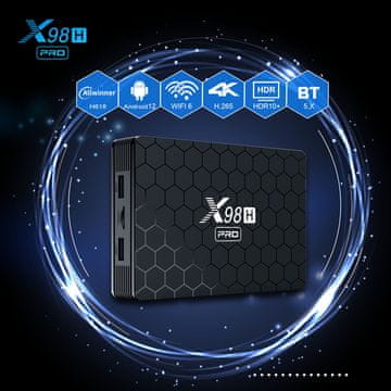 shumee X98H PRO H618 4G64G+Android 12.0+dubbel wifi6 1000M+BT +HDMI IN/OUT