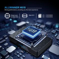 shumee X98H PRO H618 4G64G+Android 12.0+dubbel wifi6 1000M+BT +HDMI IN/OUT