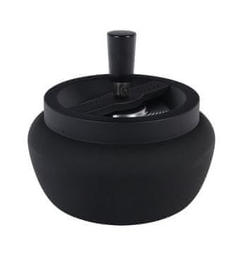 shumee Velik vrtljivi pepelnik 11cm črn mat 22395