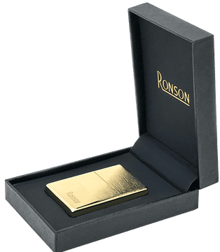 shumee Vžigalnik na bencin RONSON GOLD BRUSHED