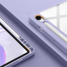 GS Ovitek za Samsung Galaxy Tab S10 Lite / S10 FE / S9 FE, Smartcase Hybrid, z držalom za pisalo, marmorno vijolična
