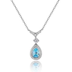 AVESTLINE Srebrna verižica Josephine Aquamarine