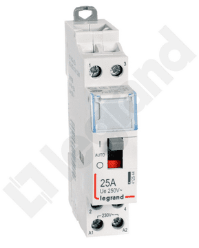 shumee Modularni kontaktor 25A 2NO 0R 230V AC z ročnim upravljanjem SM425 004147/412544