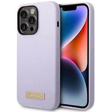 Guess Ovitek za iPhone 14 Pro Guess MagSafe vijoličen