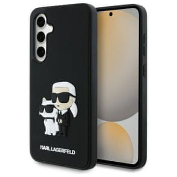Karl Lagerfeld Ovitek Karl Lagerfeld 3D Rubber za Samsung Galaxy S24 FE, črn
