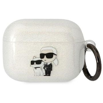 shumee Karl Lagerfeld bleščeč prozoren ovitek za AirPods Pro Karl&Choupette