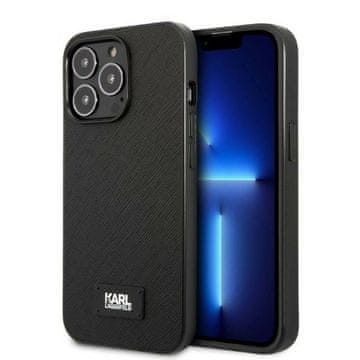 Karl Lagerfeld Ovitek Karl Lagerfeld Saffiano črne barve za iPhone 13