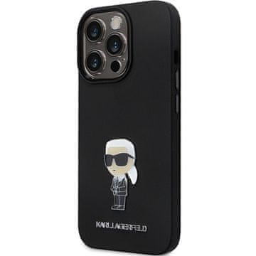 Karl Lagerfeld KARL LAGERFELD IKONIK KOVINSKI OVITEK PIN ZA IPHONE 14 PRO 6.1 SILIKONSKA RAZLIČICA