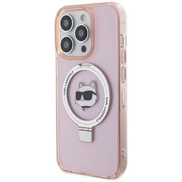 Karl Lagerfeld OVITEK KARL LAGERFELD ZA IPHONE 15 PRO 6.1 STOJALO ZA PRSTANE MAGSAFE CHOUPETTE