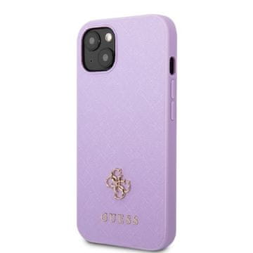 Guess GUESS GUHCP13SPS4MU IPHONE 13 MINI 5.4 VIJOLIČNO/VIJOLIČNO TRDO OHIŠJE SAFFIANO 4G MAJHEN KOVINSKI LOGOTIP