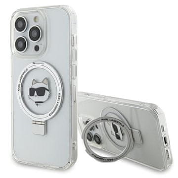 Karl Lagerfeld Ovitek Karl Lagerfeld MagSafe za iPhone 15 Pro Max, bel